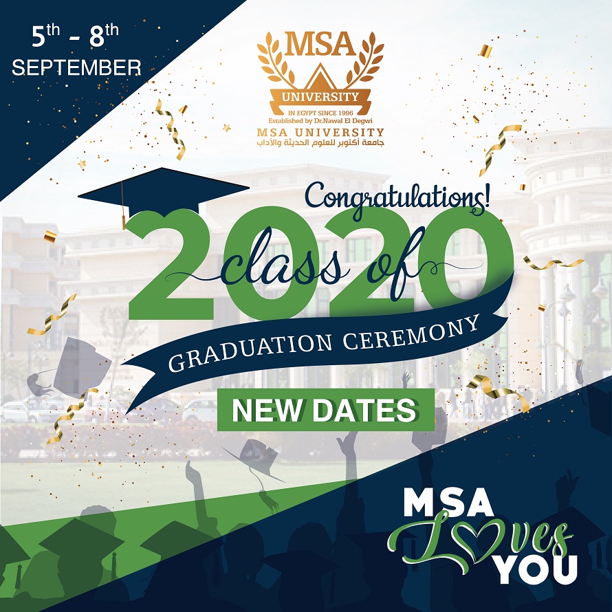 Rehearsal & Graduation Ceremony New Dates - Class 2020